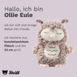 Steiff Kuscheltier Ollie Eule, Süßes Stofftier, Jungen, Mädchen & Babys ab 0 Monaten, Friends, Plüschtier 23 cm, Beige - Image 6