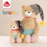 Fehn Kuscheltier Bär Bruno – Weicher Teddybär für Neugeborene als Einschlafhilfe - Stofftier zum Greifen, Fühlen - Image 2